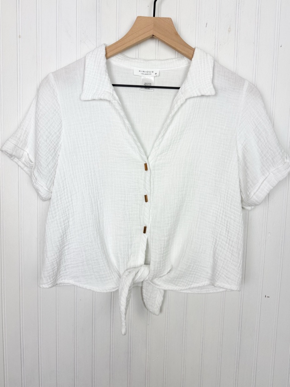 KIRIOUS LOS ANGELES Front Tie Top